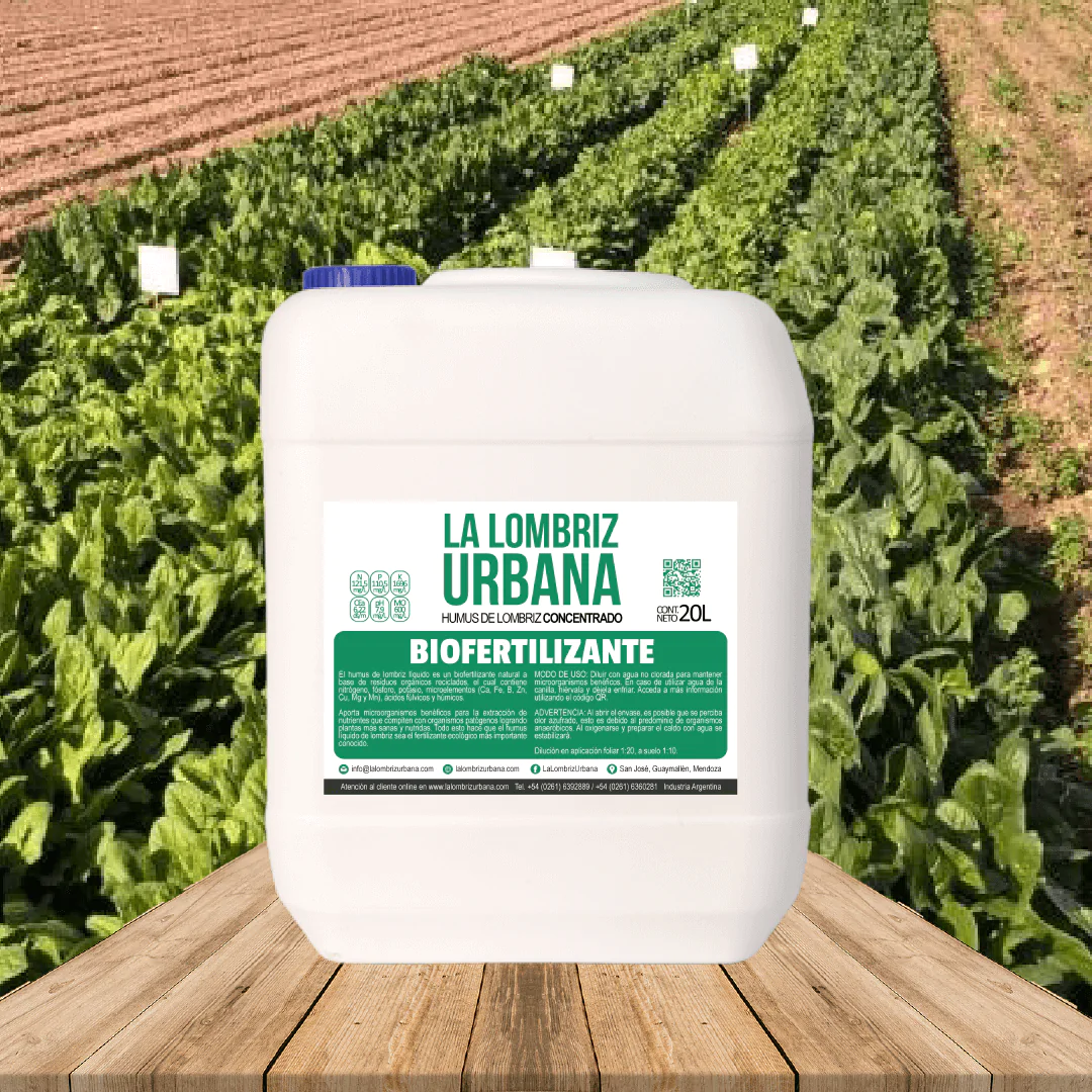 Biofertilizante Humus De Lombriz Agroecológico 20lt