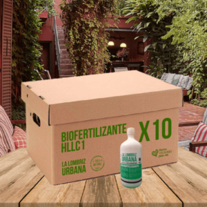 Pack x10u Biofertilizante Humus De Lombriz Agroecológico 1lt